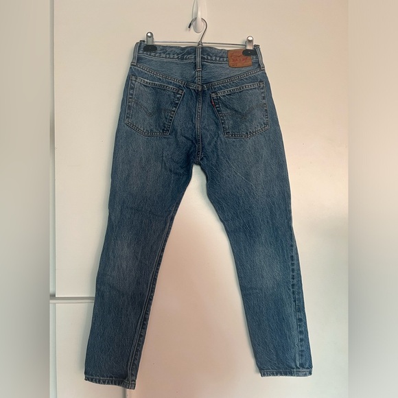 Levis 501 Distressed Size 27 Waist White Oak Denim - Picture 2 of 6